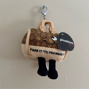 Punchkins Plush Keychain Collection Luxury Designer Handbag Bag Charm Quote NEW